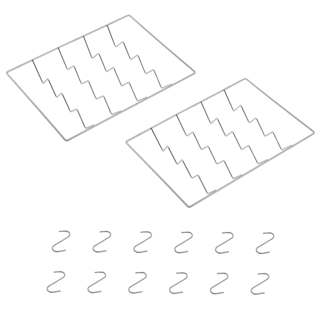 Räucherofen mit Kaltrauchgenerator Verzinkter Stahl 44,5 x 29 x 83 cm Räucherschrank