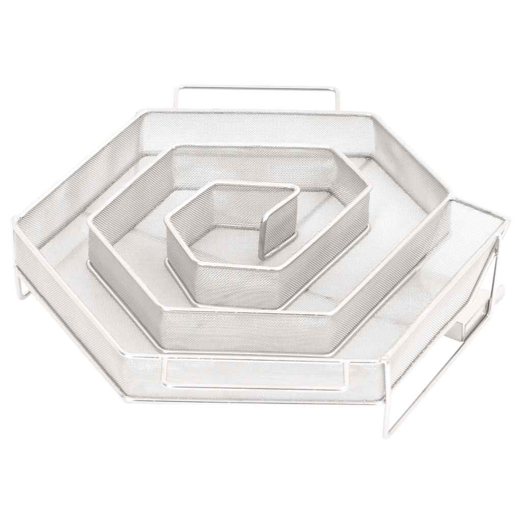 Kaltrauchgenerator 6-Seitig 22,5x22x4,5 cm Edelstahl Rauchgenerator für Räucheröfen