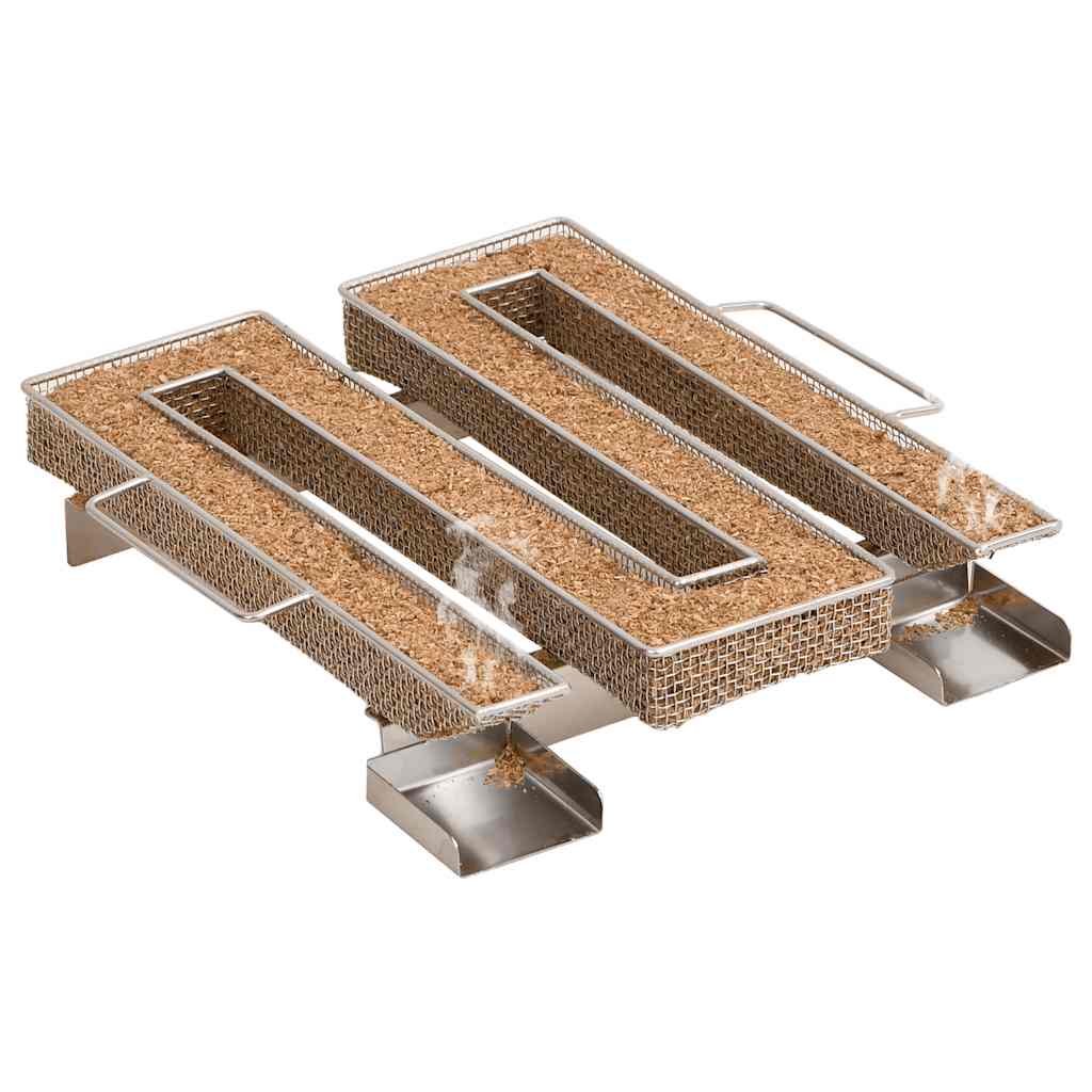 Kaltrauchgenerator 4-Seitig 22,5x21x4,5 cm Edelstahl Rauchgenerator Räucherofen