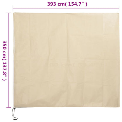 Winter fleece with zipper 70 g/m² 3.93x3.5 m Frost protection Garden fleece Plant protection