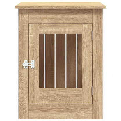 vidaXL dog crate in furniture style Sonoma oak 55x80x68 cm wood composite