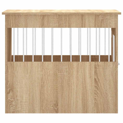 vidaXL dog crate in furniture style Sonoma oak 55x80x68 cm wood composite