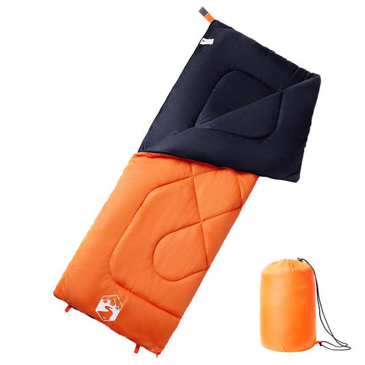 Schlafsack Erwachsene Orange Schwarz Camping 3 Jahreszeiten 1,6 kg