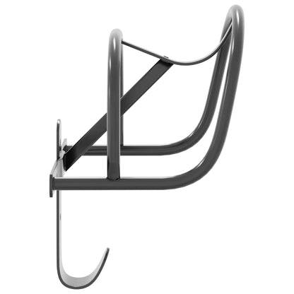 vidaXL Bridle Holder Wall Mount Black Iron
