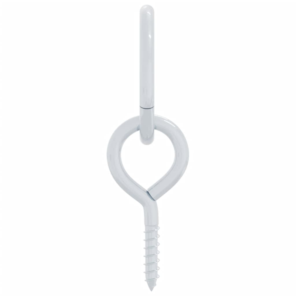 Anbinderinge mit Ösenschrauben 3 Stk. Silbern Stahl Barrenringe Schaukelringe