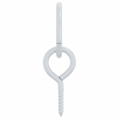 vidaXL Tie-down rings with eye screws, 3 pcs., silver steel