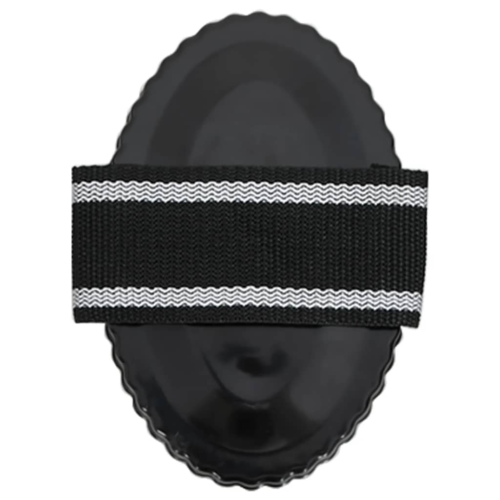 Striegel Set für Pferde 3 Stk. Kardätsche Pferdebürste Schwarz Stahl Pferdehaarpflege