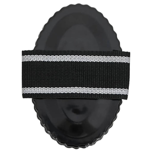 Striegel Set für Pferde 3 Stk. Kardätsche Pferdebürste Schwarz Stahl Pferdehaarpflege