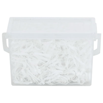 vidaXL Mane Bands for Horses, 2500 Pieces, White Silicone