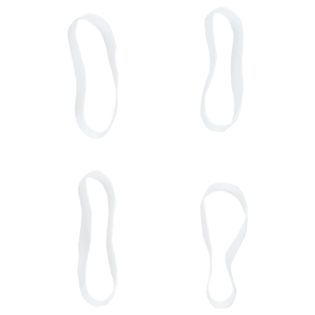 Mähnengummis Box Pferde 2500 Stk. Weiß Silikon Einflechtgummis Haargummi