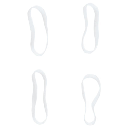 vidaXL Mane Bands for Horses, 2500 Pieces, White Silicone