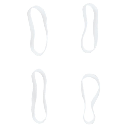 Mähnengummis Box Pferde 2500 Stk. Weiß Silikon Einflechtgummis Haargummi