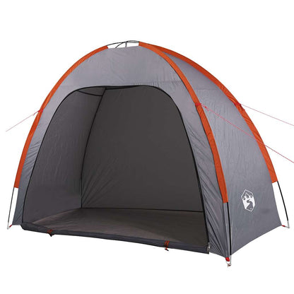 vidaXL Side Tent Grey and Orange Waterproof