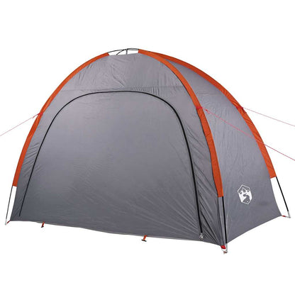 vidaXL Side Tent Grey and Orange Waterproof
