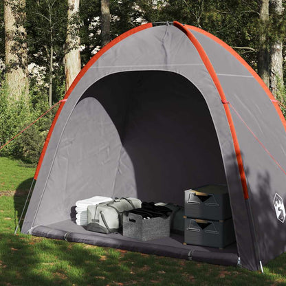 vidaXL Side Tent Grey and Orange Waterproof