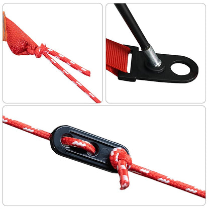 vidaXL Side Tent Grey and Orange Waterproof