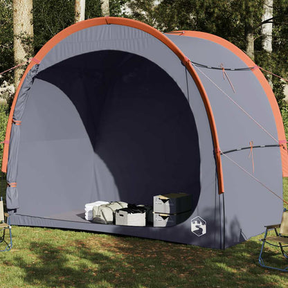 vidaXL Side Tent Grey and Orange Waterproof