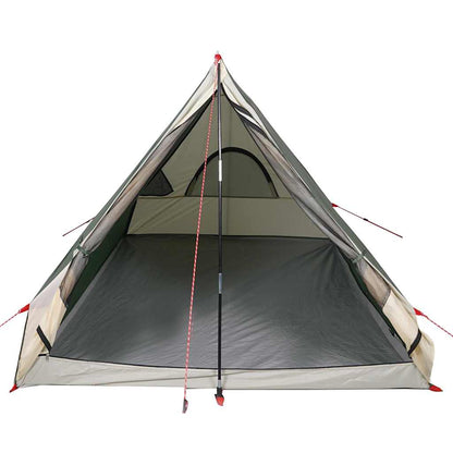 vidaXL Camping Wedge Tent 2 Person Green Waterproof