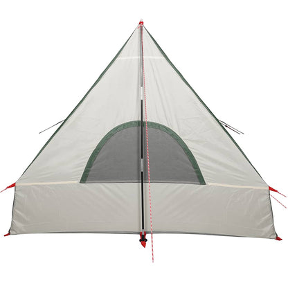 vidaXL Camping Wedge Tent 2 Person Green Waterproof