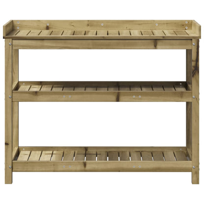 vidaXL Planting Table Shelves 108x45x86.5 cm Impregnated Pine Wood