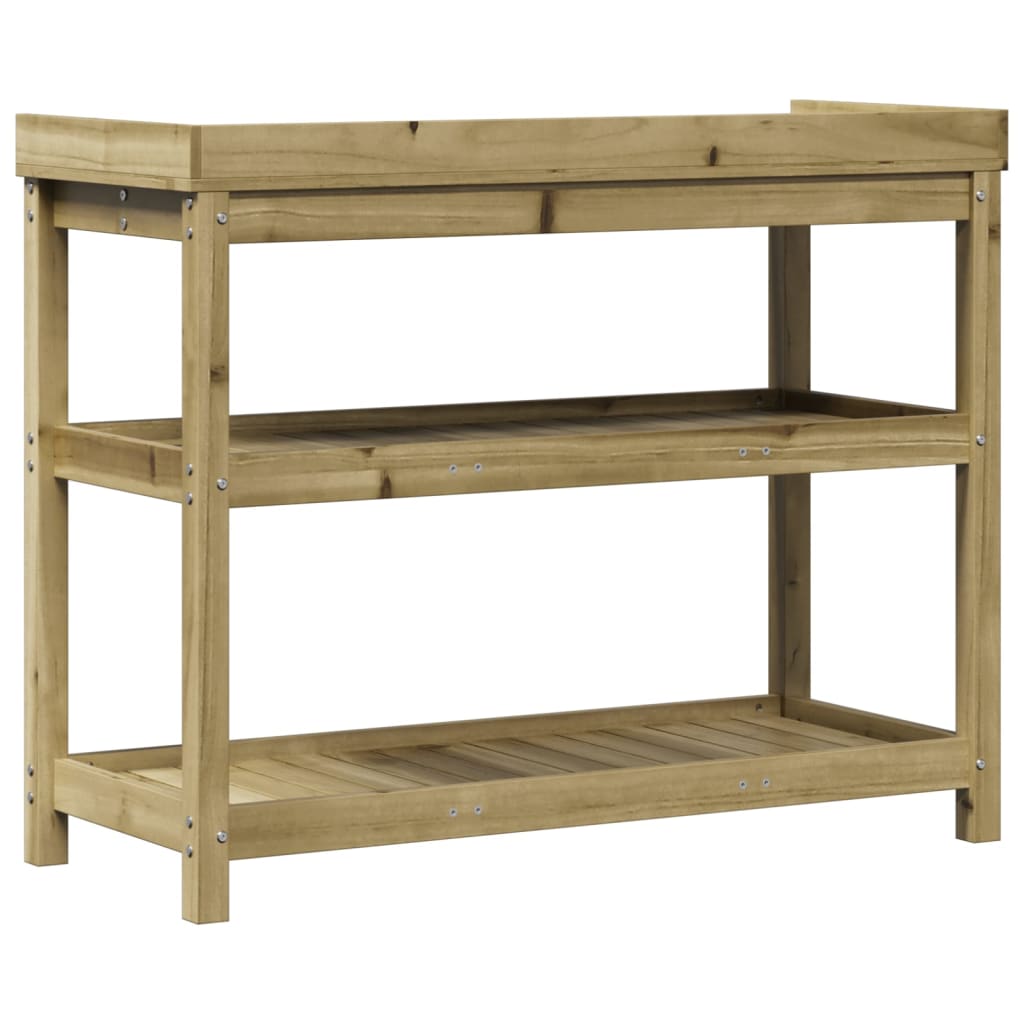 vidaXL Planting Table Shelves 108x45x86.5 cm Impregnated Pine Wood