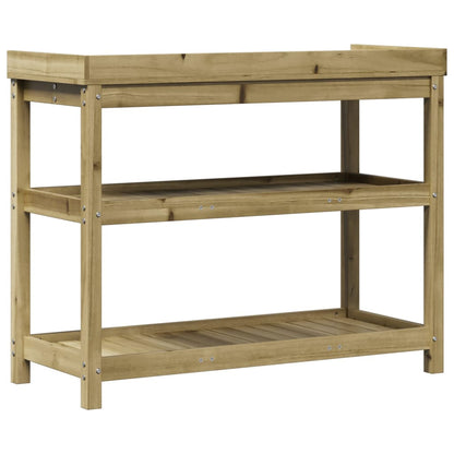 vidaXL Planting Table Shelves 108x45x86.5 cm Impregnated Pine Wood