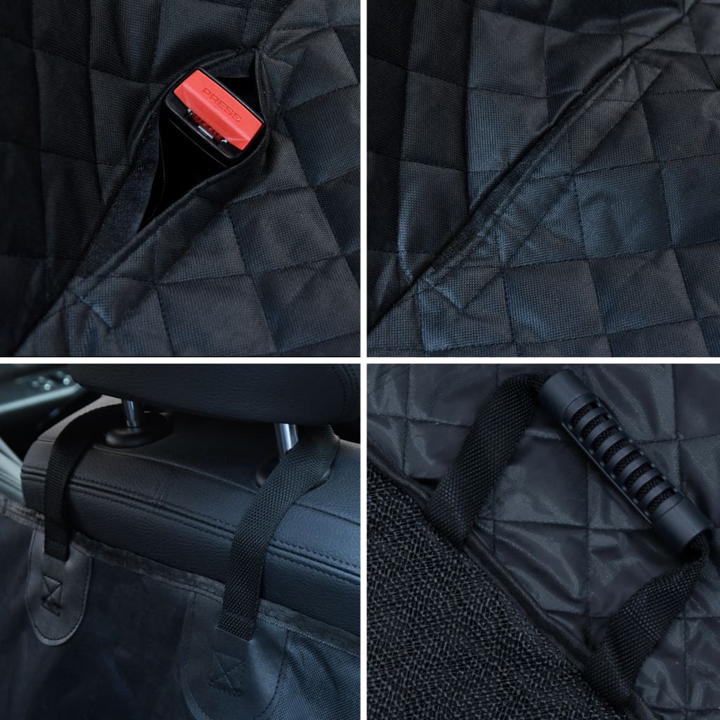 vidaXL Dog Car Seat Cover Black 137x46x50 cm