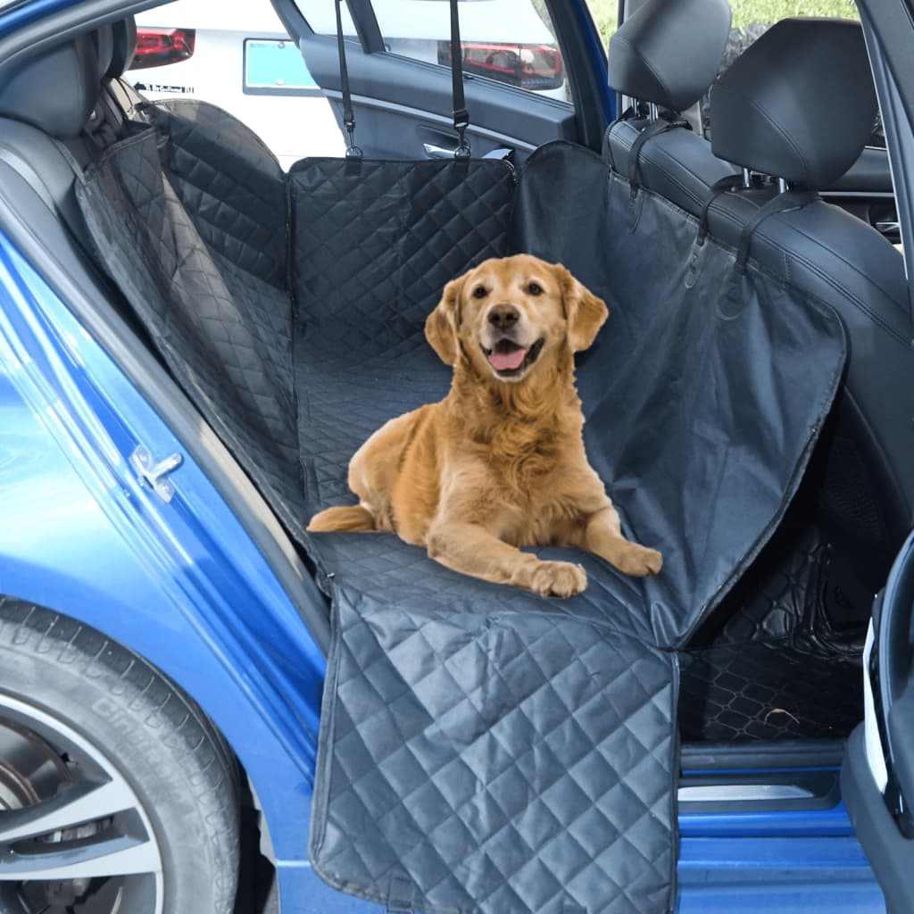 vidaXL Dog Car Seat Cover Black 137x46x50 cm