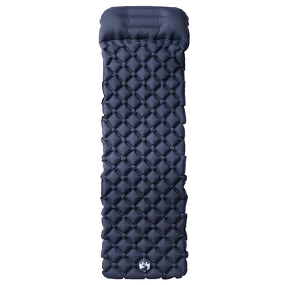 vidaXL Inflatable Sleeping Mat with Pillow Grey