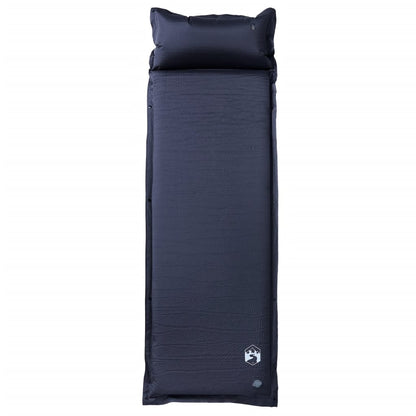 vidaXL Self-Inflating Sleeping Mat with Pillow Grey