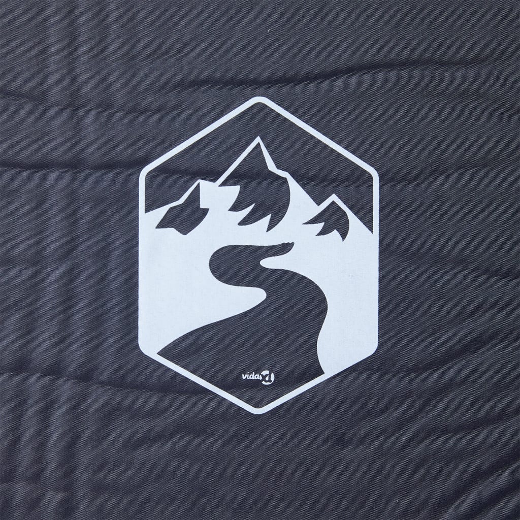 Aufblasbare Isomatte mit Kissen Grau 190x64x3 cm Luftmatratze Camping