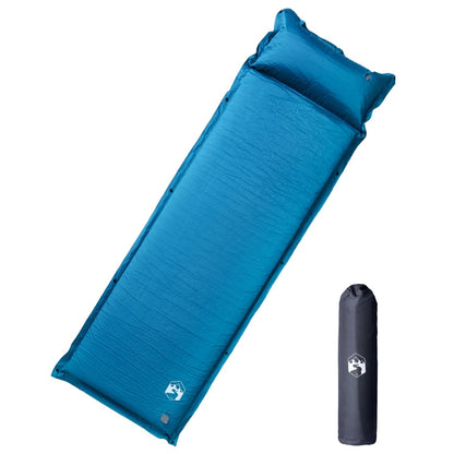 vidaXL Self-Inflating Sleeping Mat with Pillow, Turquoise