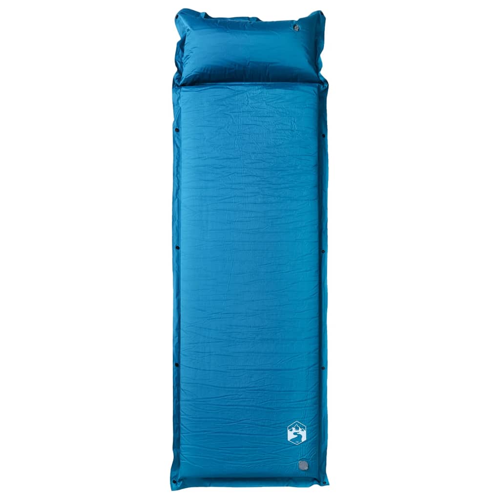 Aufblasbare Isomatte mit Kissen Türkis 190x64x3 cm Luftmatratze Camping