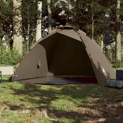 vidaXL Fishing Tent 4 Person Olive Green Quick Release
