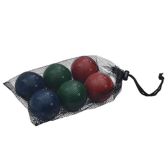 Boccia-Spielset 8-tlg. mit Tragetasche Holzkugeln Wurfspiel Boule