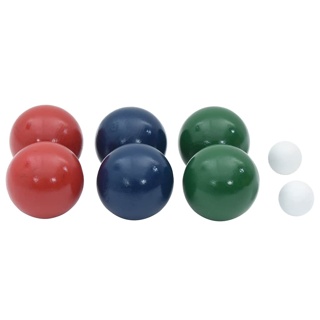 Boccia-Spielset 8-tlg. mit Tragetasche Holzkugeln Wurfspiel Boule