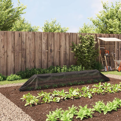 vidaXL Mesh Tunnel Black 300x50x48.5 cm Steel and Polyethylene