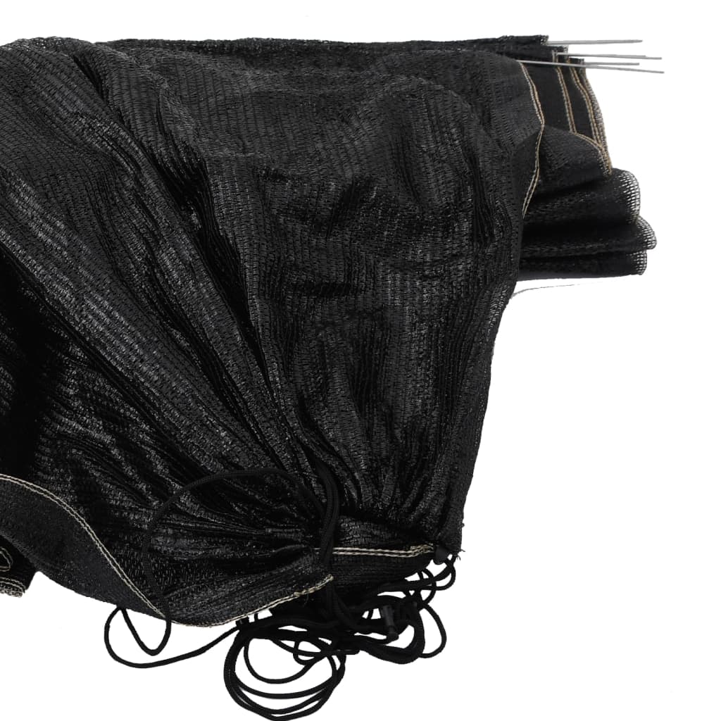 vidaXL Mesh Tunnel Black 300x50x48.5 cm Steel and Polyethylene