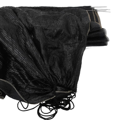 vidaXL Mesh Tunnel Black 300x50x48.5 cm Steel and Polyethylene