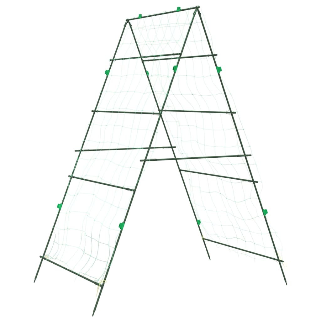 vidaXL Plant Net A-Frame 99x90x175.5 cm Steel