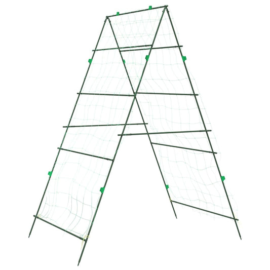 vidaXL Plant Net A-Frame 99x90x175.5 cm Steel