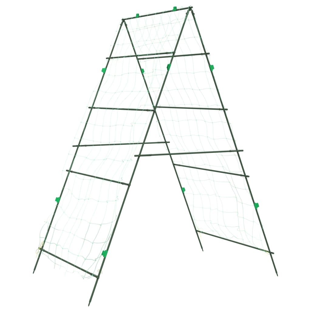 vidaXL Plant Net A-Frame 99x90x175.5 cm Steel