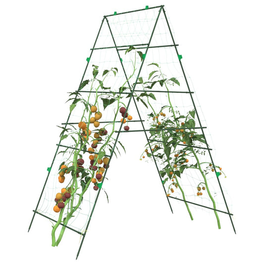vidaXL Plant Net A-Frame 99x90x175.5 cm Steel