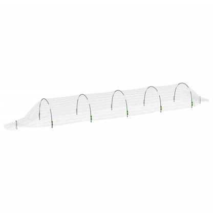 vidaXL Net Tunnel 2 pcs. 1.5x5 m Fiberglass and PP