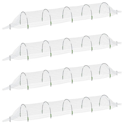 vidaXL Net Tunnel 4 pcs. 1.5x5 m Fiberglass and PP