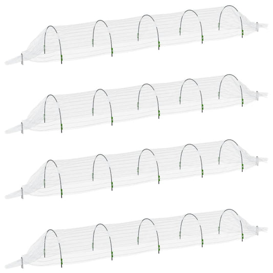 vidaXL Net Tunnel 4 pcs. 1.5x5 m Fiberglass and PP