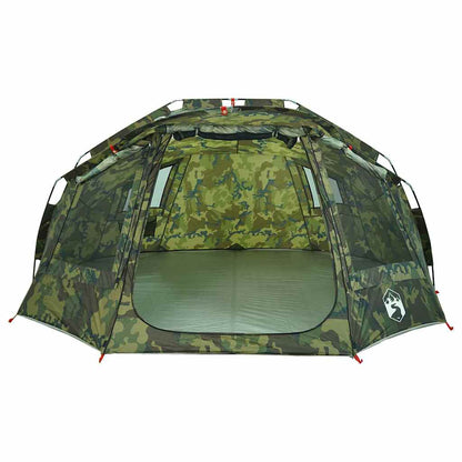 vidaXL Fishing Tent 5 Person Camouflage Pattern Waterproof