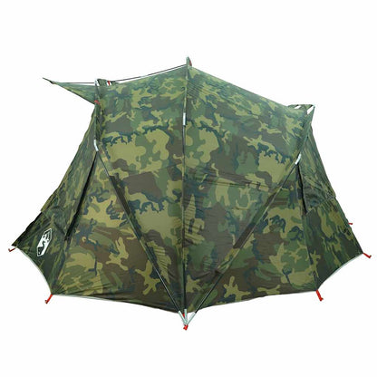 vidaXL Fishing Tent 5 Person Camouflage Pattern Waterproof