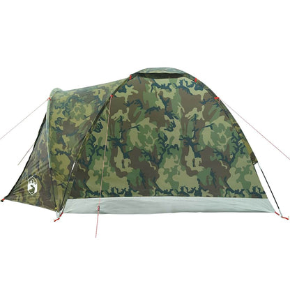 vidaXL Fishing Tent 2 Person Camouflage Pattern Waterproof