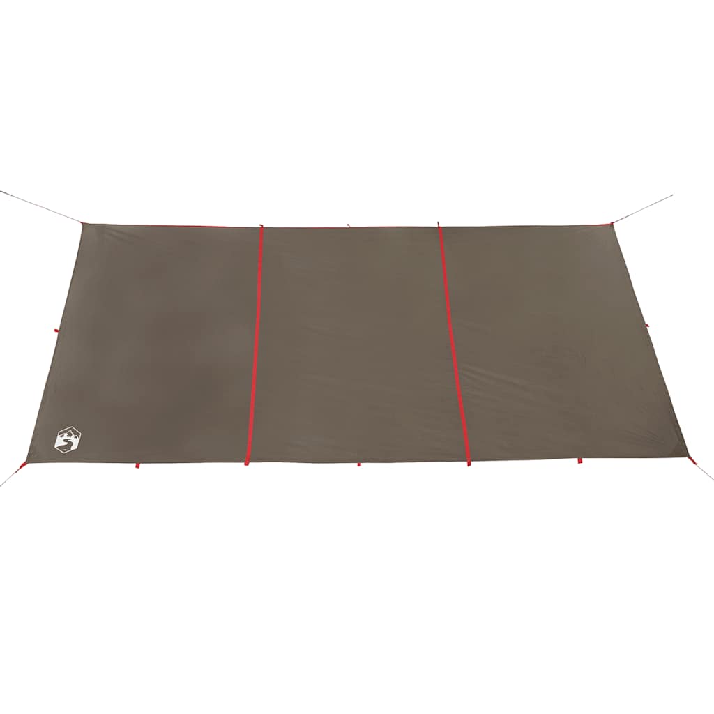 Tarp Braun 4,5x4,2m Wasserdicht Outdoor Regenschutz Bushcraft Camping